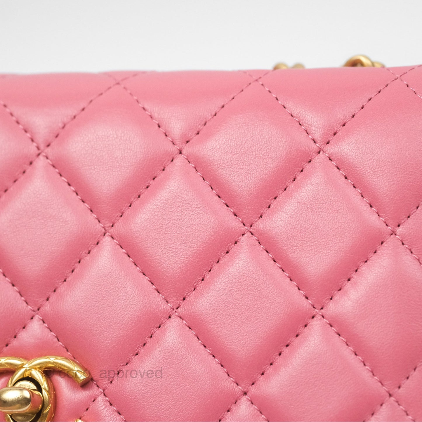 Chanel All Slide Wallet on Chain WOC Adjustable Chain Quilted Pink Lambskin