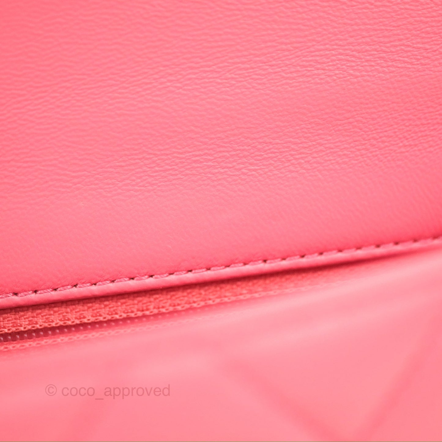 Chanel Quilted Pending CC Enamel Flap Pink Lambskin Aged Gold Hardware 22P