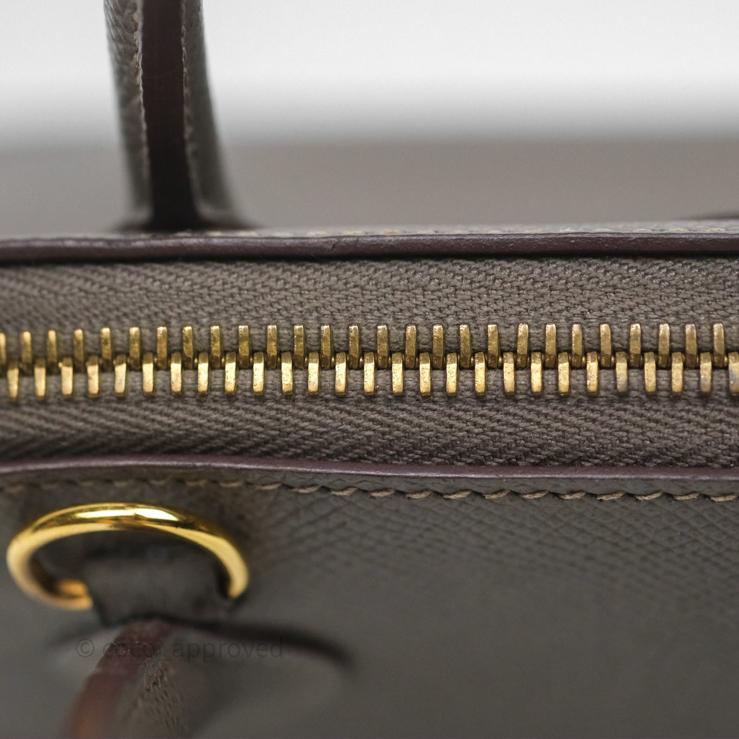 Hermès Bolide 27 Etain 8F Epsom Gold Hardware