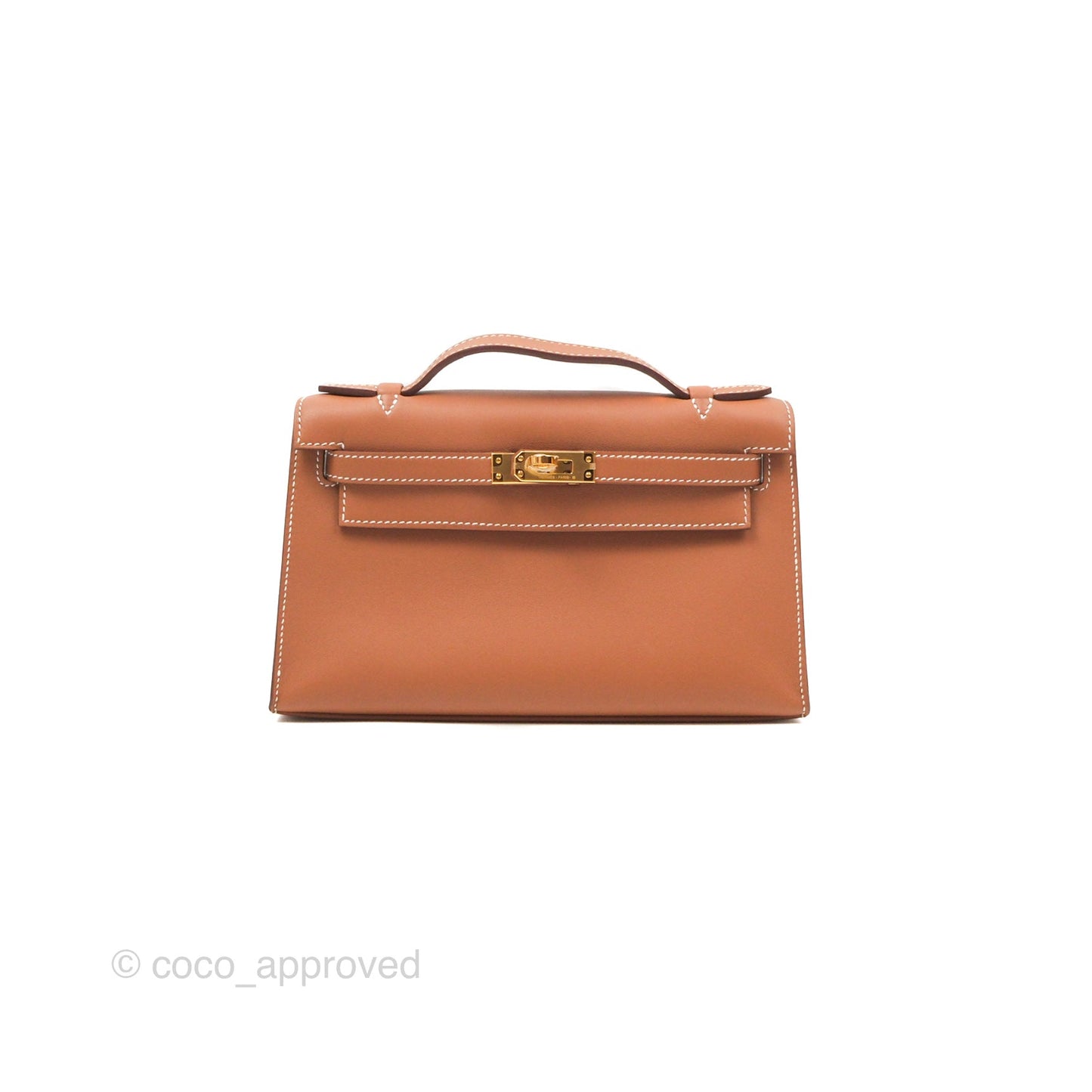 Hermès Kelly Mini Pochette Gold Swift Gold Hardware