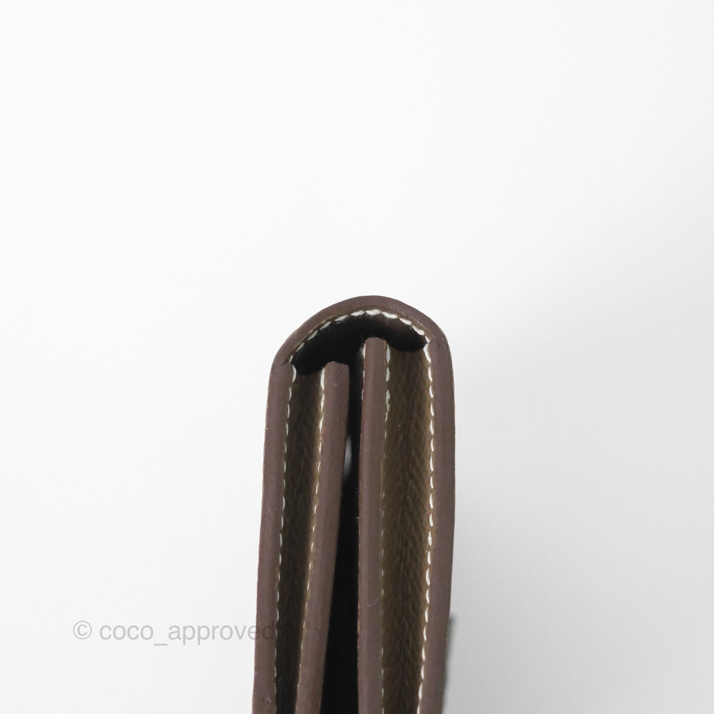 Hermes Bearn Card Holder Etoupe Epsom Palladium Hardware