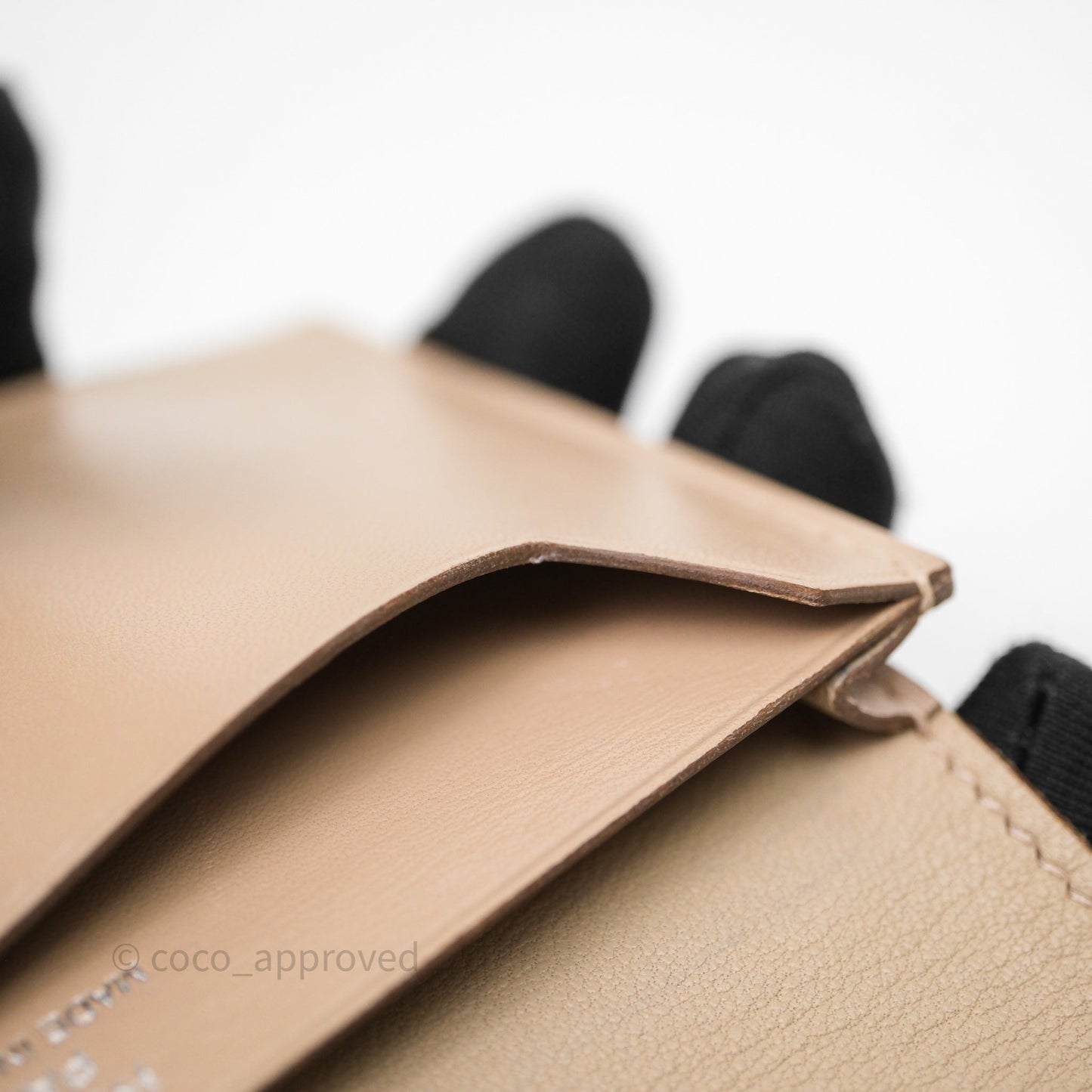 Hermès Bearn Card Holder Taupe 16 Swift Palladium Hardware