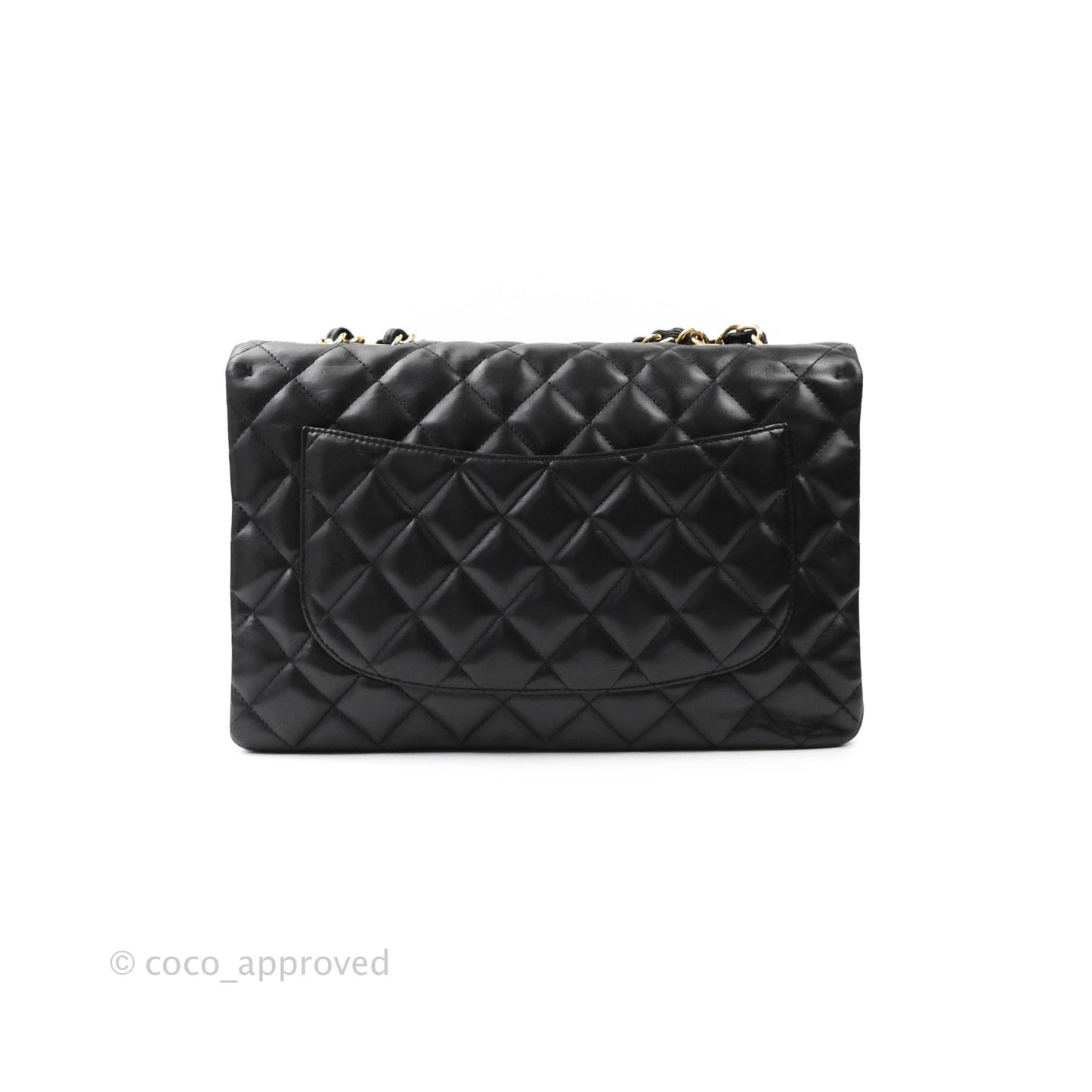 Chanel Jumbo Single Flap Black Lambskin Gold Hardware⁣⁣