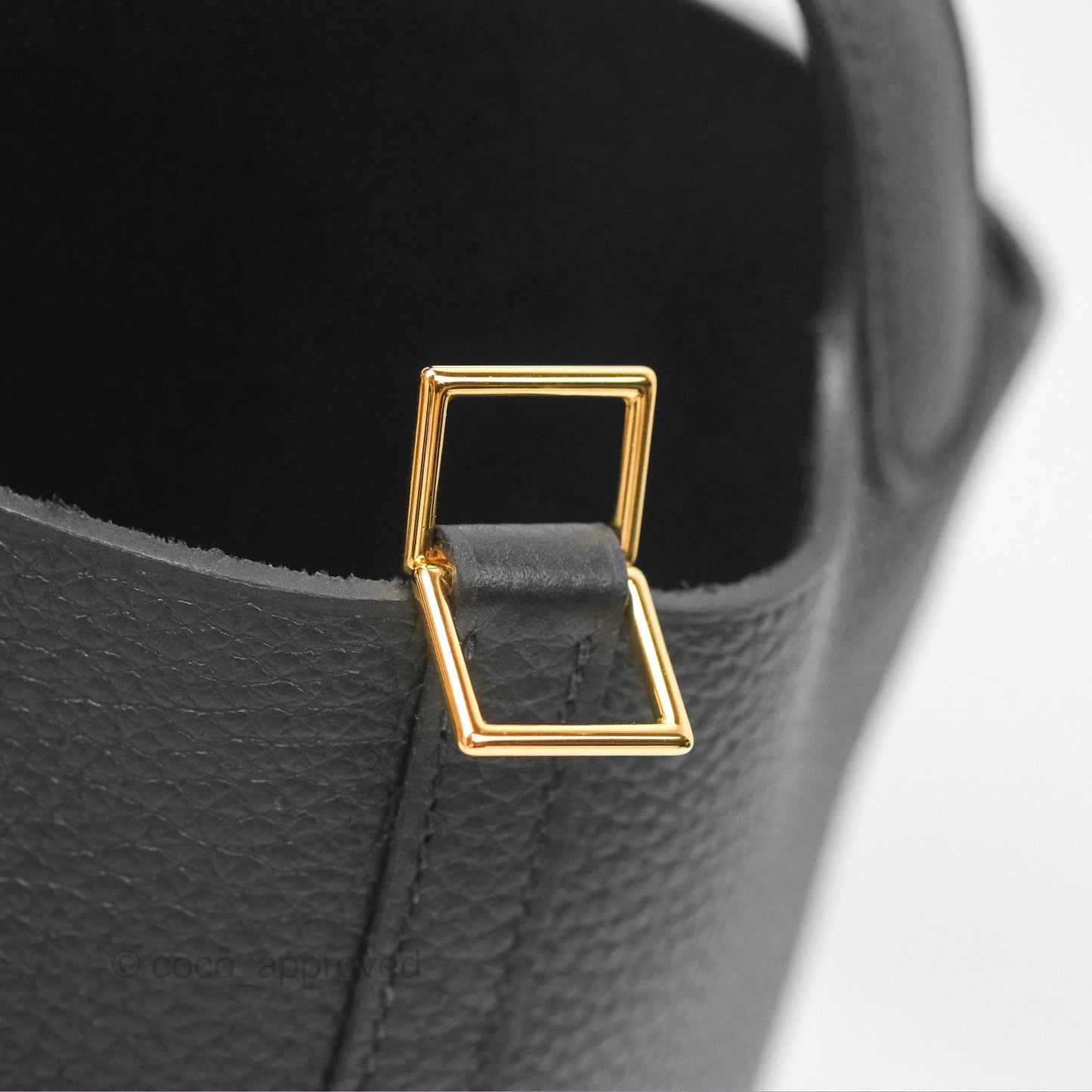 Hermès Picotin Lock 18 Black Clemence Gold Hardware