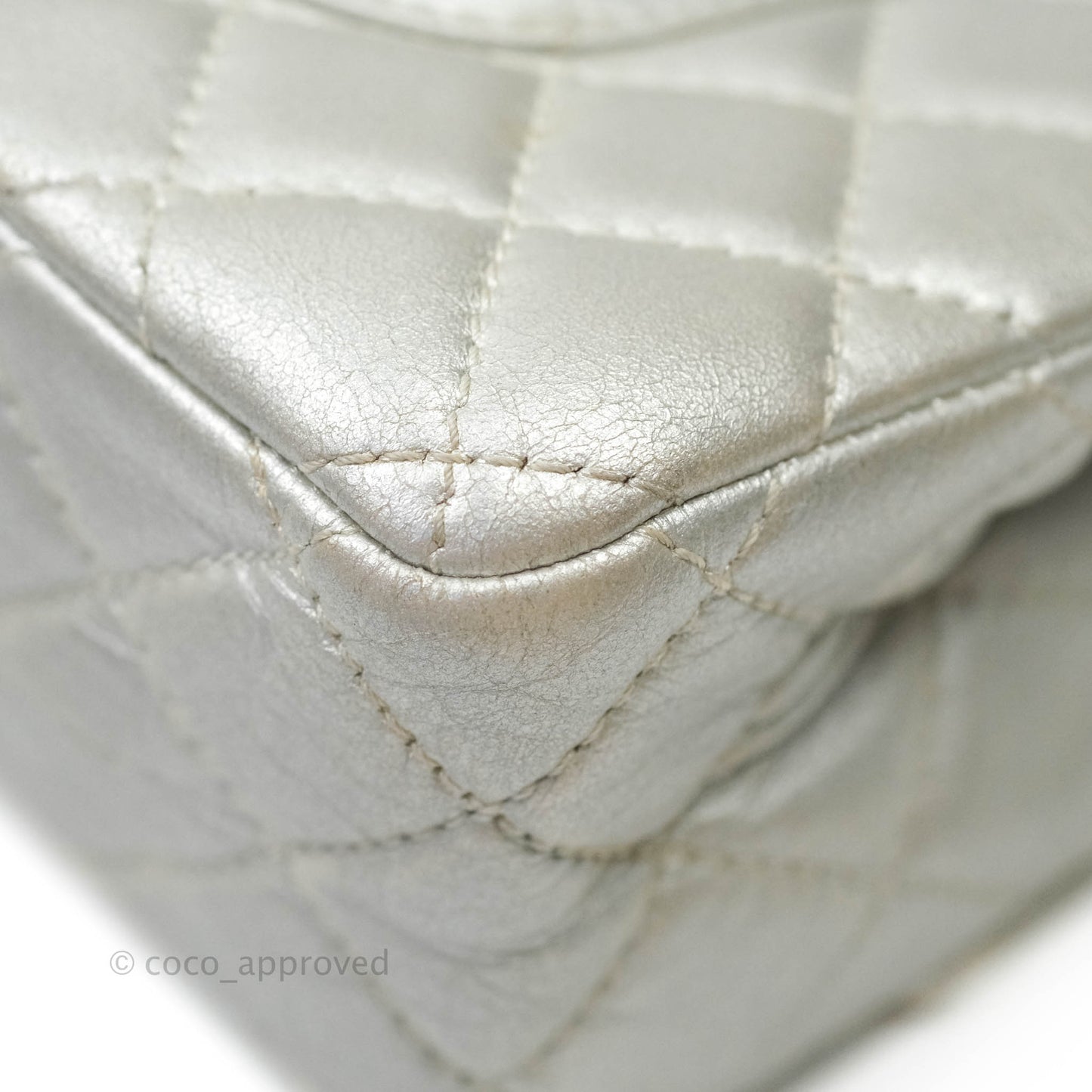 Chanel Reissue 226 Silver Calfskin Silver Hardware