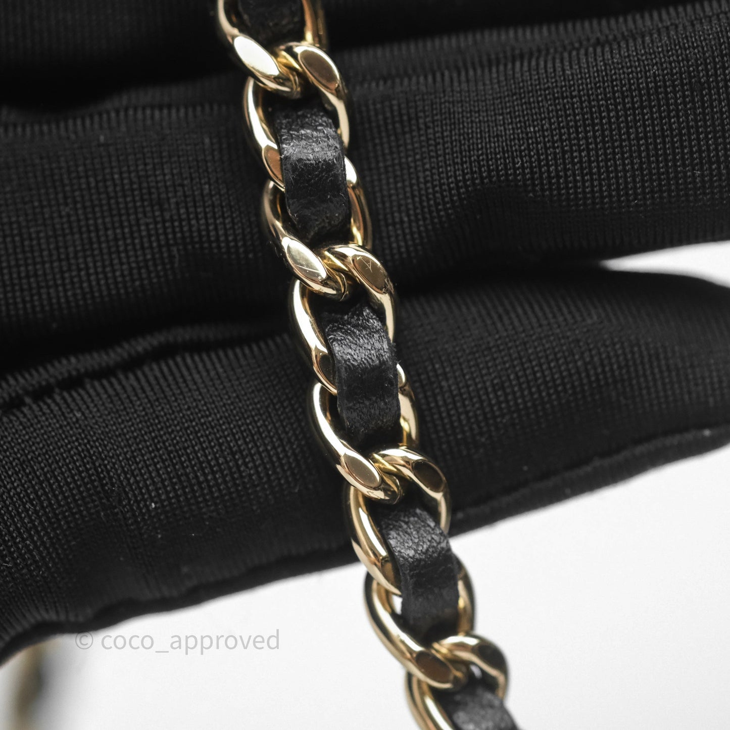 Chanel Vanity Rectangular Top Handle Black Lambskin Gold Hardware