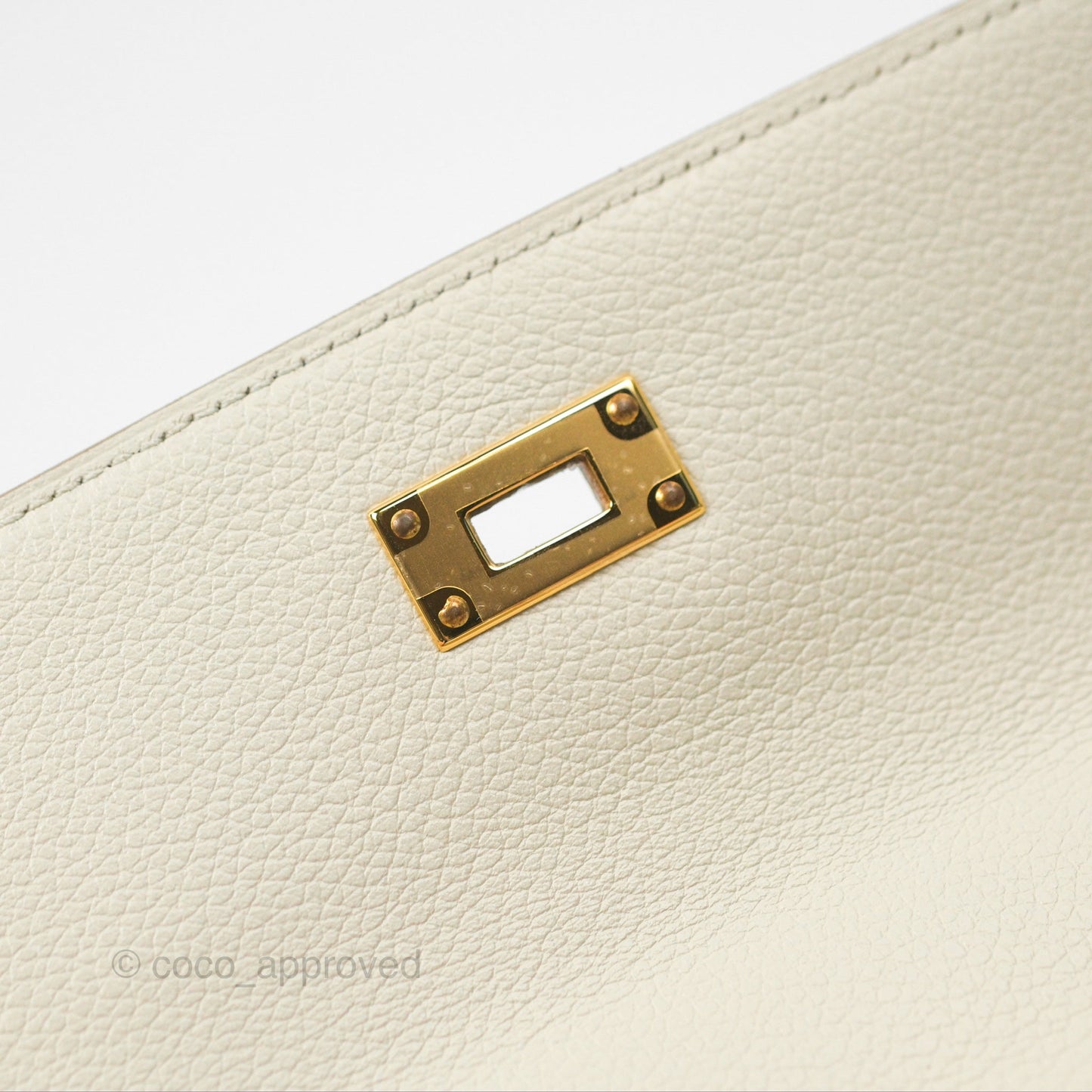 Hermès Kelly To Go Wallet Beton Evercolor Gold Hardware