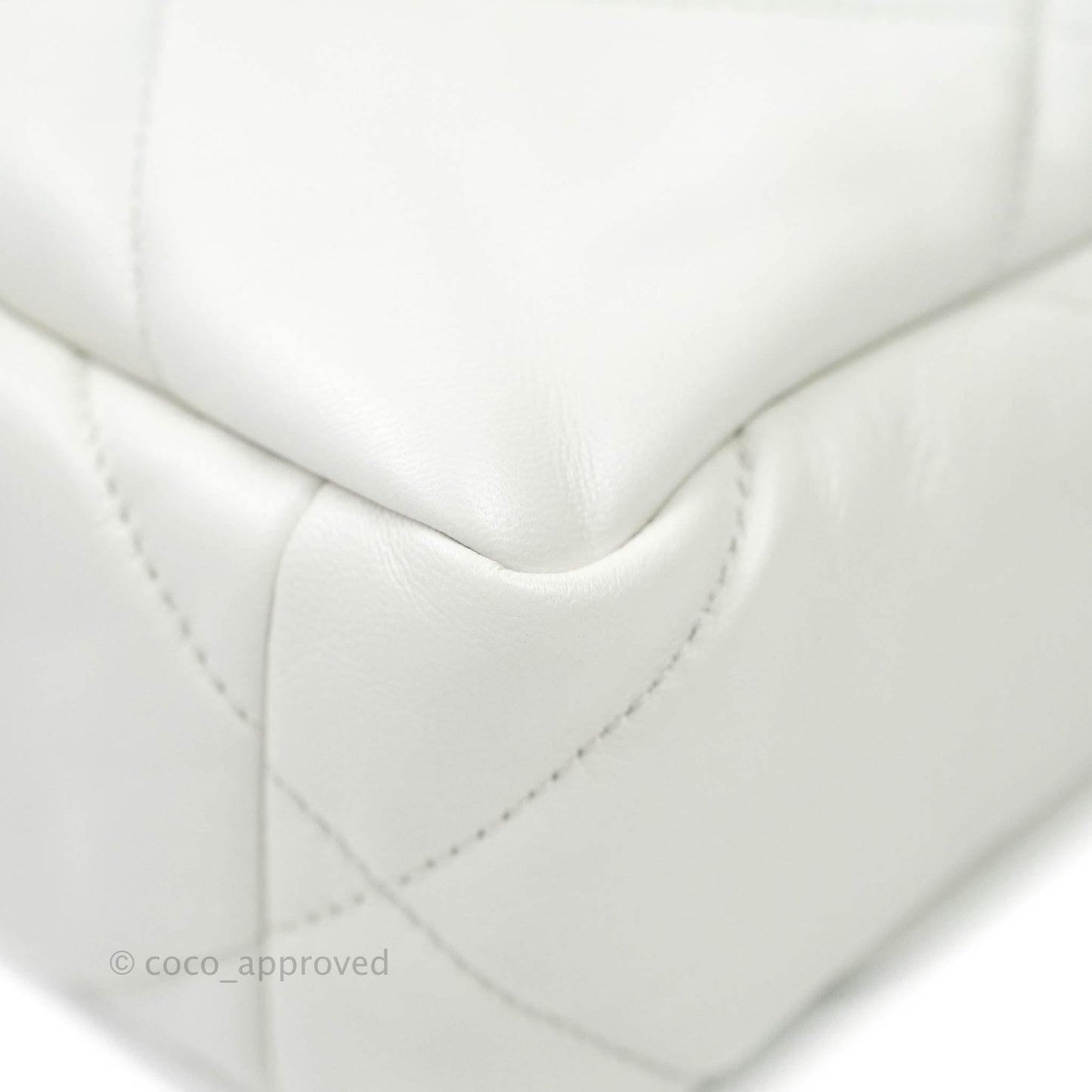 Chanel 19 Small White Mixed Hardware
