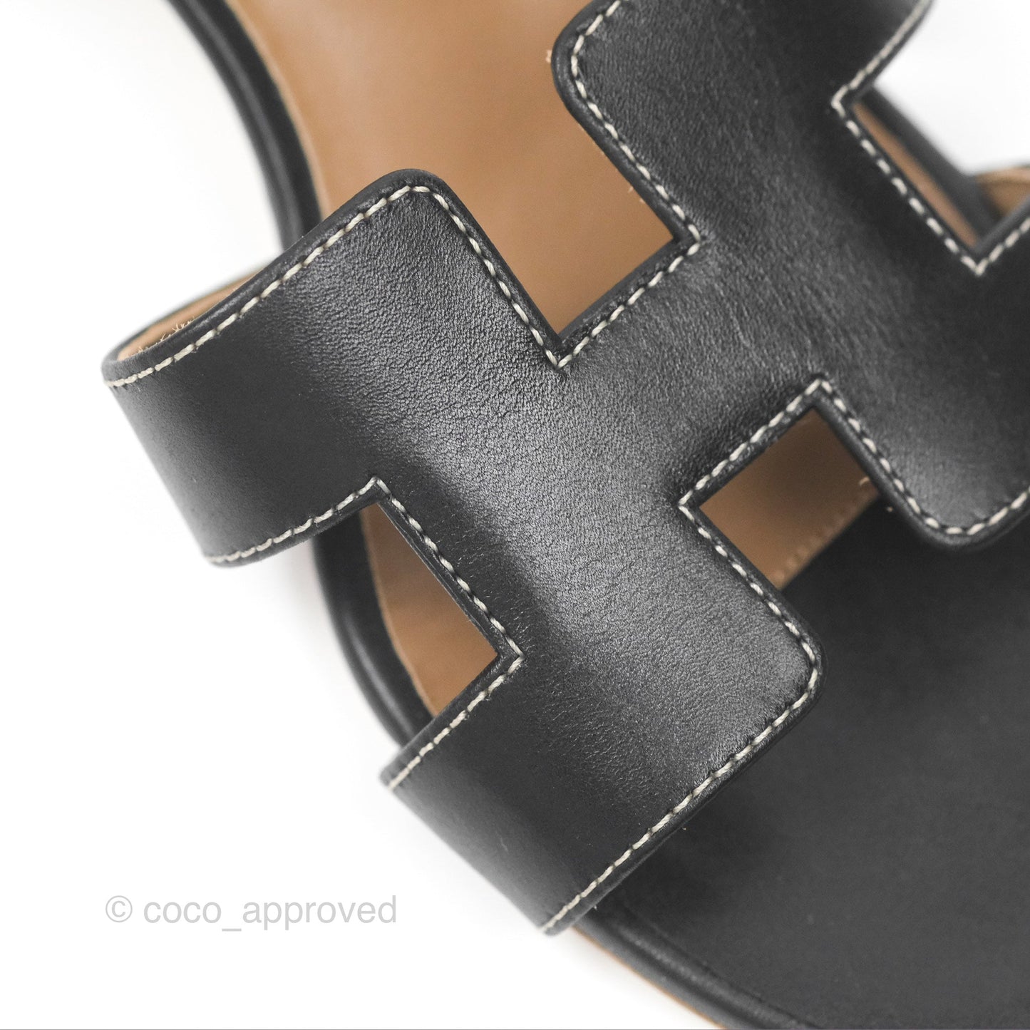 Hermès Oasis Black Sandals Size 35.5