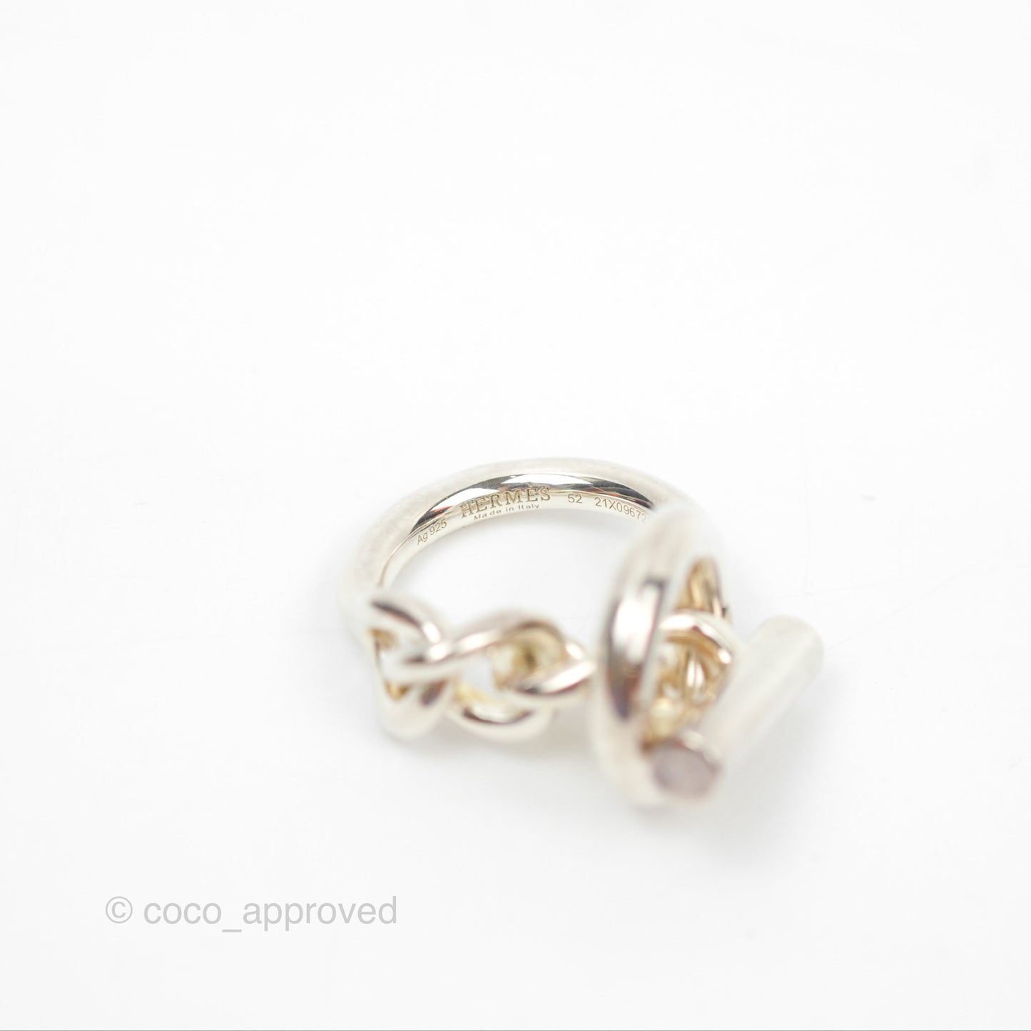 Hermès Echappee Ring GM Sterling Silver