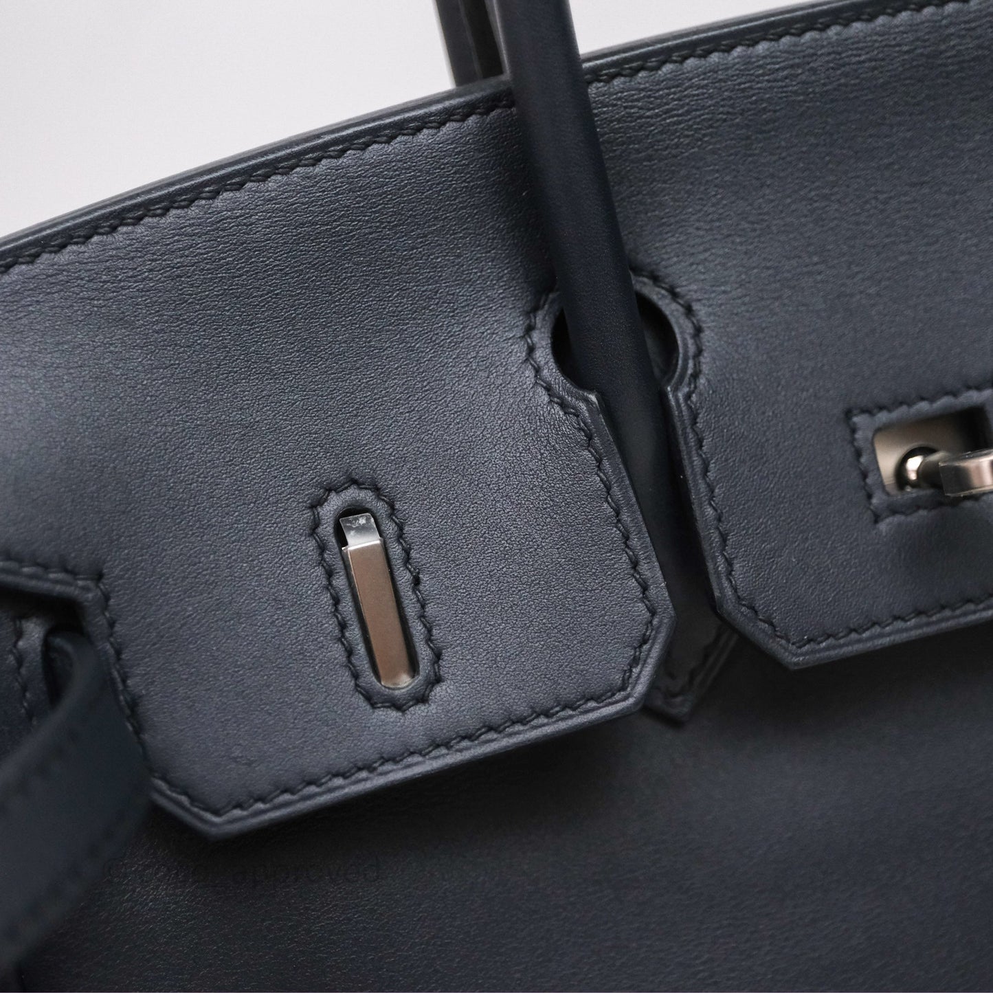 Hermes Birkin 25 Indigo Blue Swift Palladium Hardware