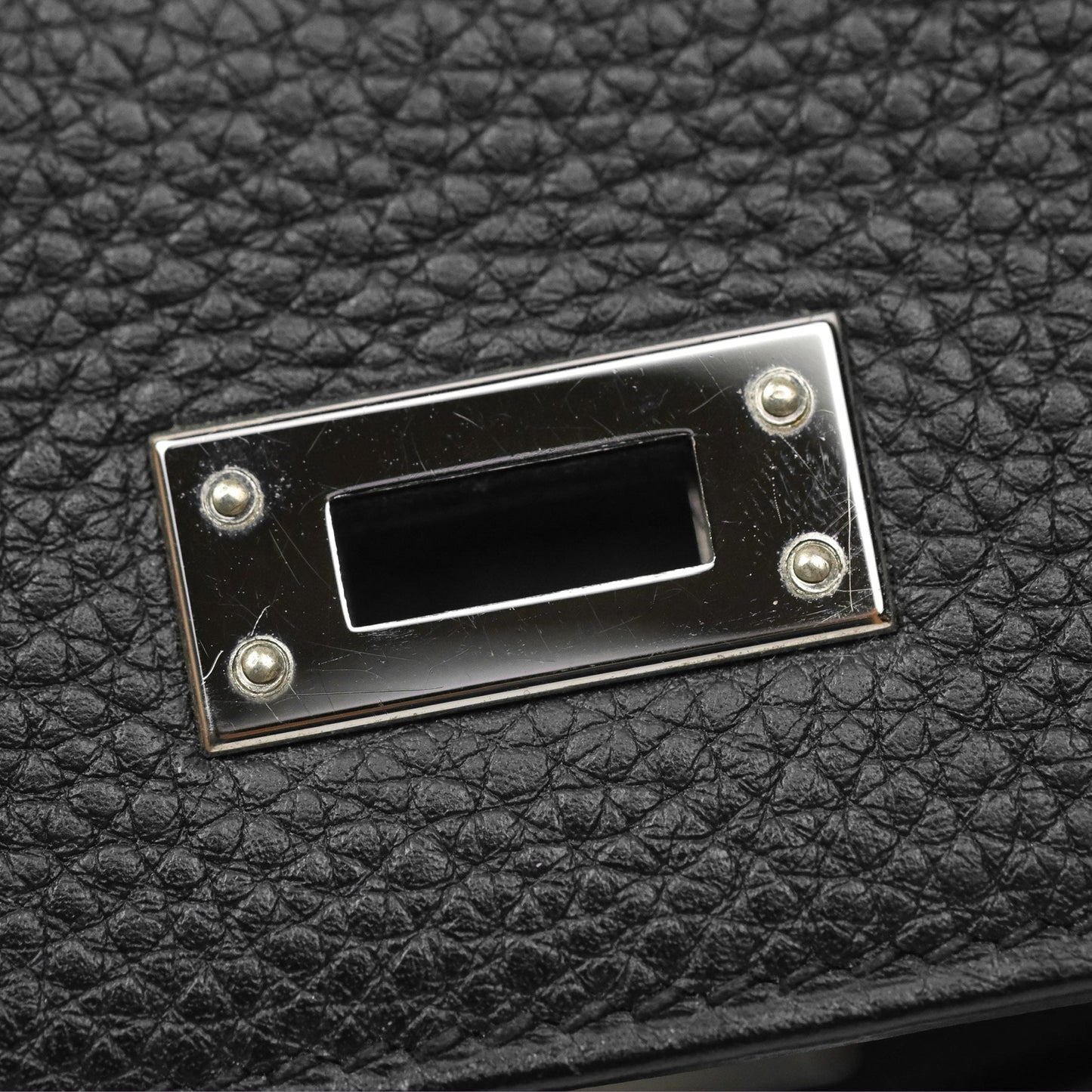 Hermès Retourne Kelly 25 Black Togo Palladium Hardware