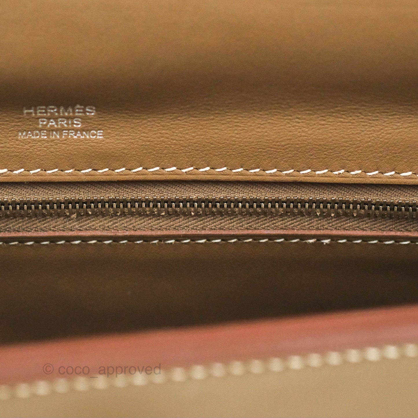 Hermès 24/24 29 Etoupe Togo Palladium Hardware