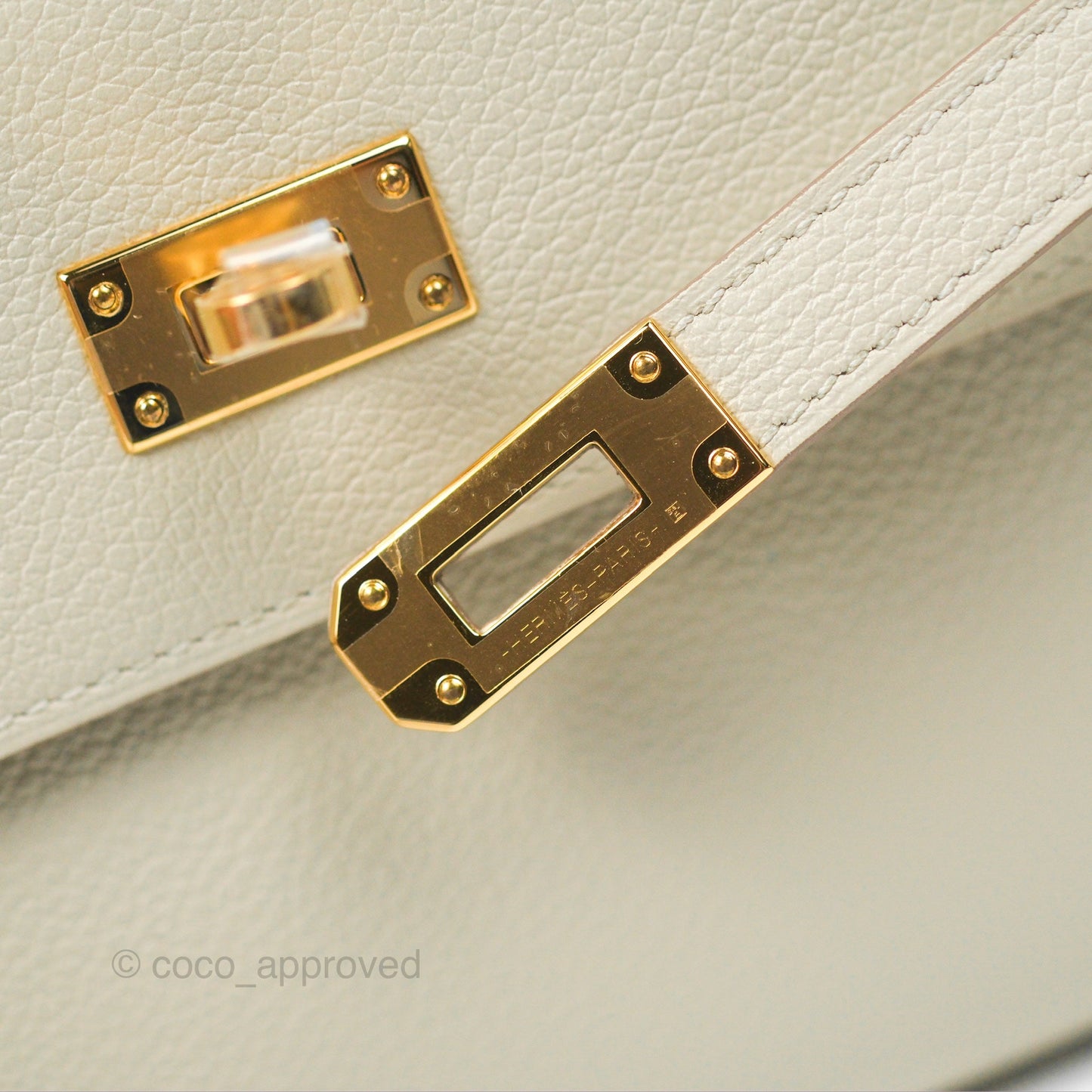 Hermès Kelly To Go Wallet Beton Evercolor Gold Hardware