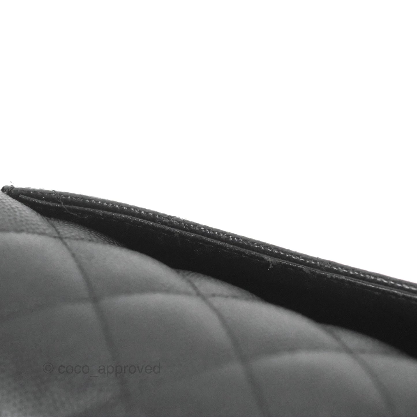 Chanel Quilted Mini Rectangular Flap Black Caviar Silver Hardware