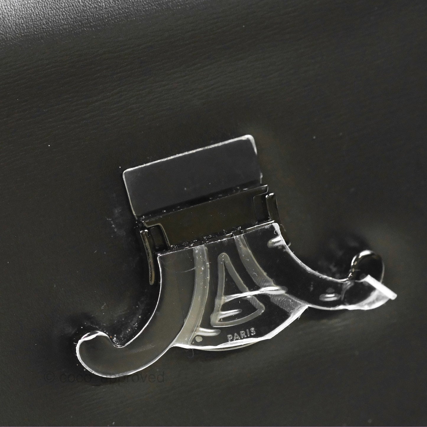Celine Chain Besace Clea Shiny Calfskin So Black