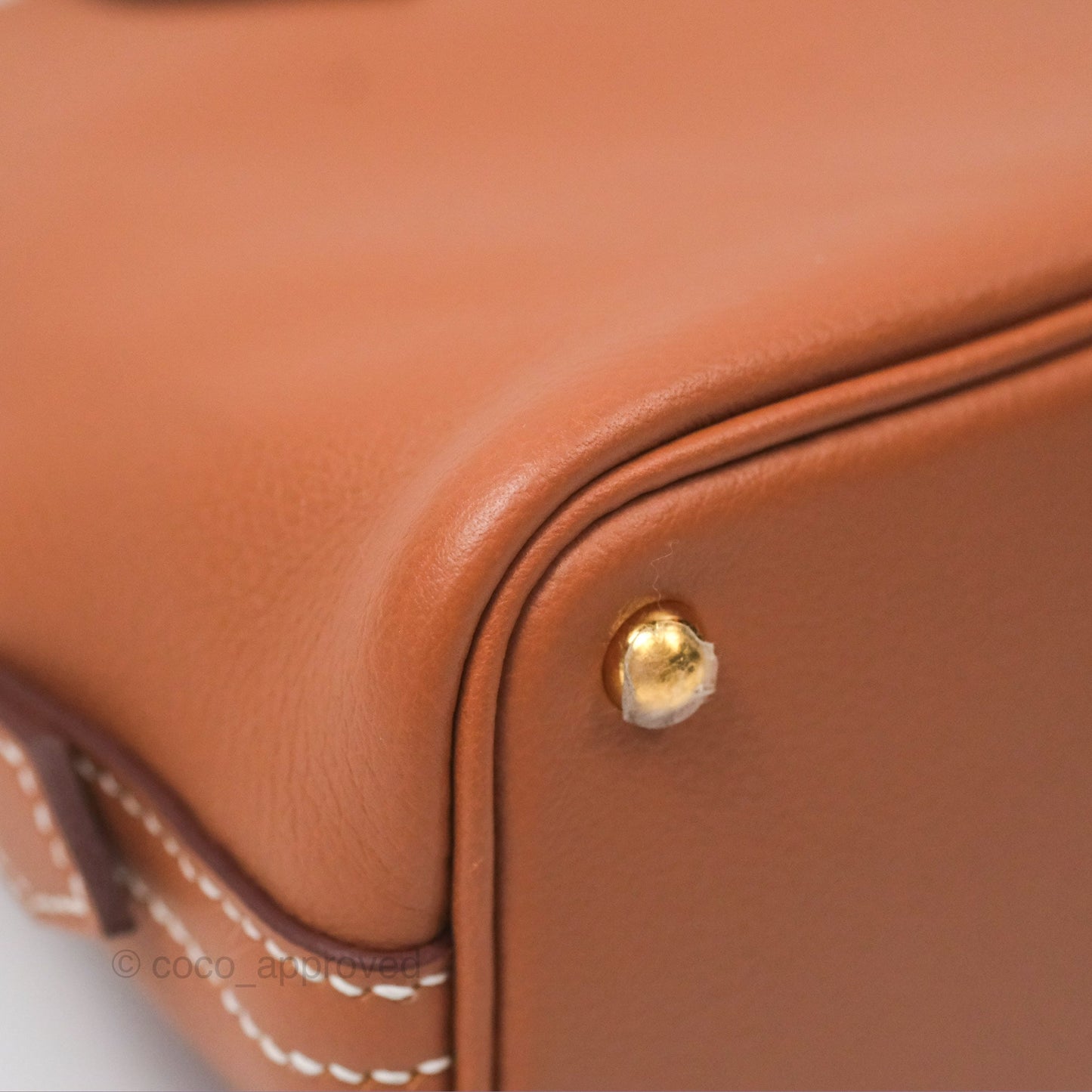 Hermès Bolide Mini 1923 Gold Evercolor Gold Hardware
