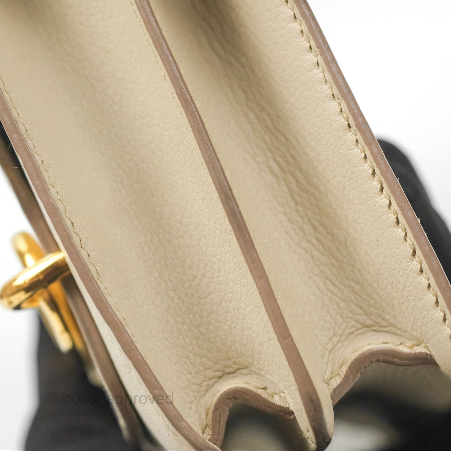 Hermès Roulis Mini 18 Beton Evercolor Gold Hardware