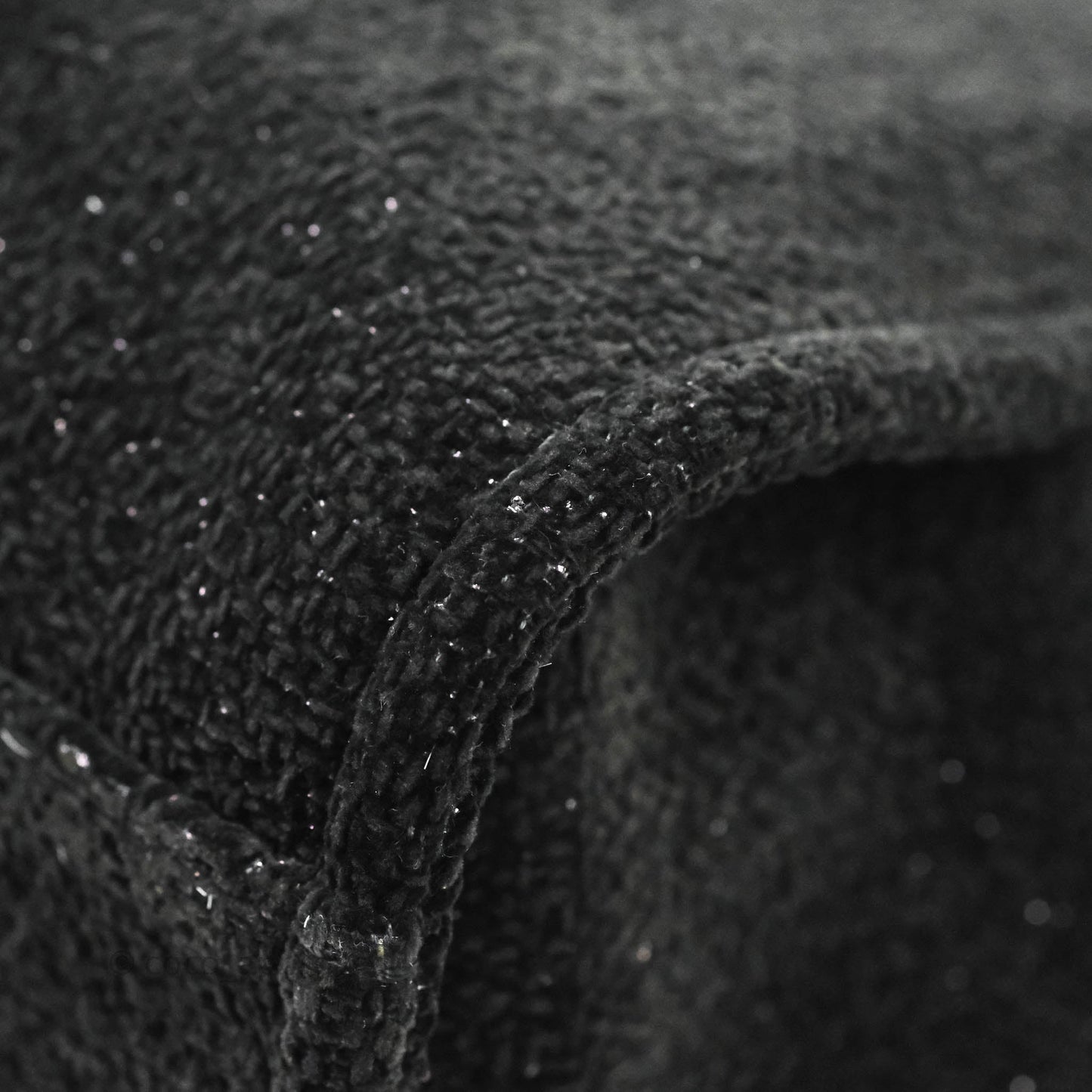 Chanel Large Deauville Black Glitter Lurex