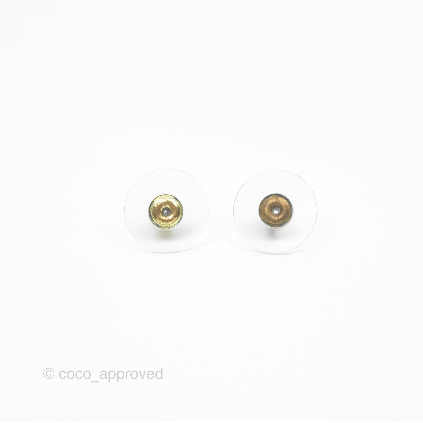 Chanel CC Pink Bead Heart Pearl Crystal CC Drop Earrings Gold Tone 21B