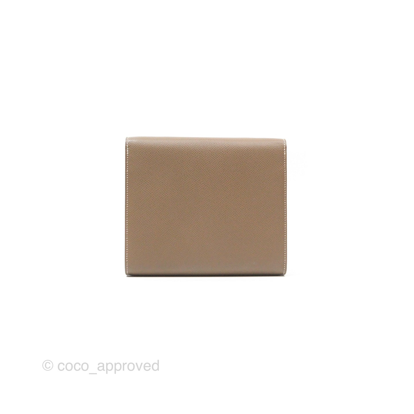 Hermès Clic 16 Wallet Etoupe 18 Epsom Palladium Hardware