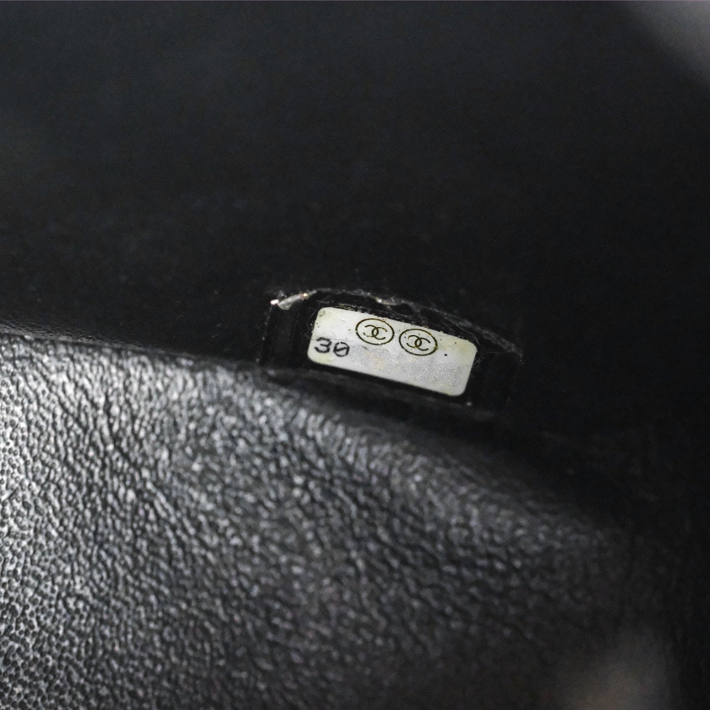 Chanel Mini Square Black Chevron Lambskin Silver Hardware