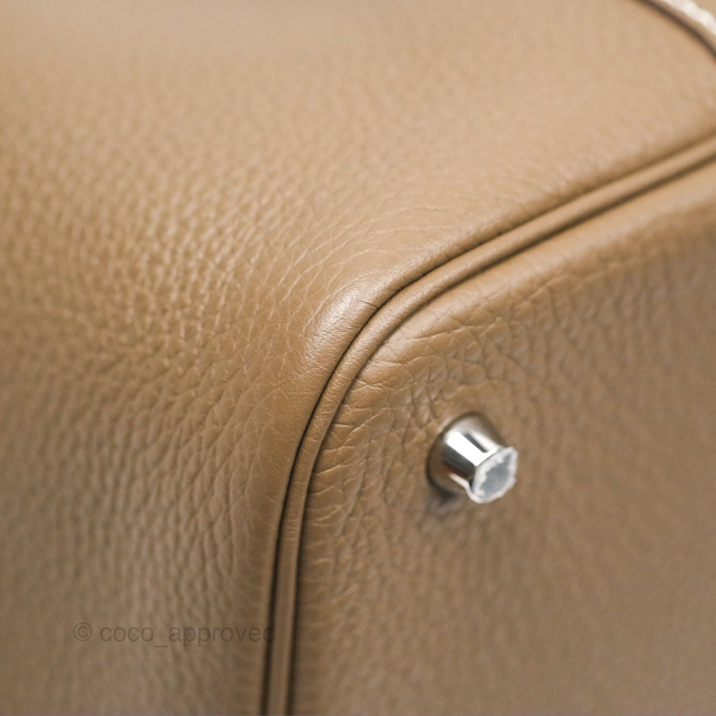 Hermès Picotin Lock 22 Etoupe Clemence Palladium Hardware