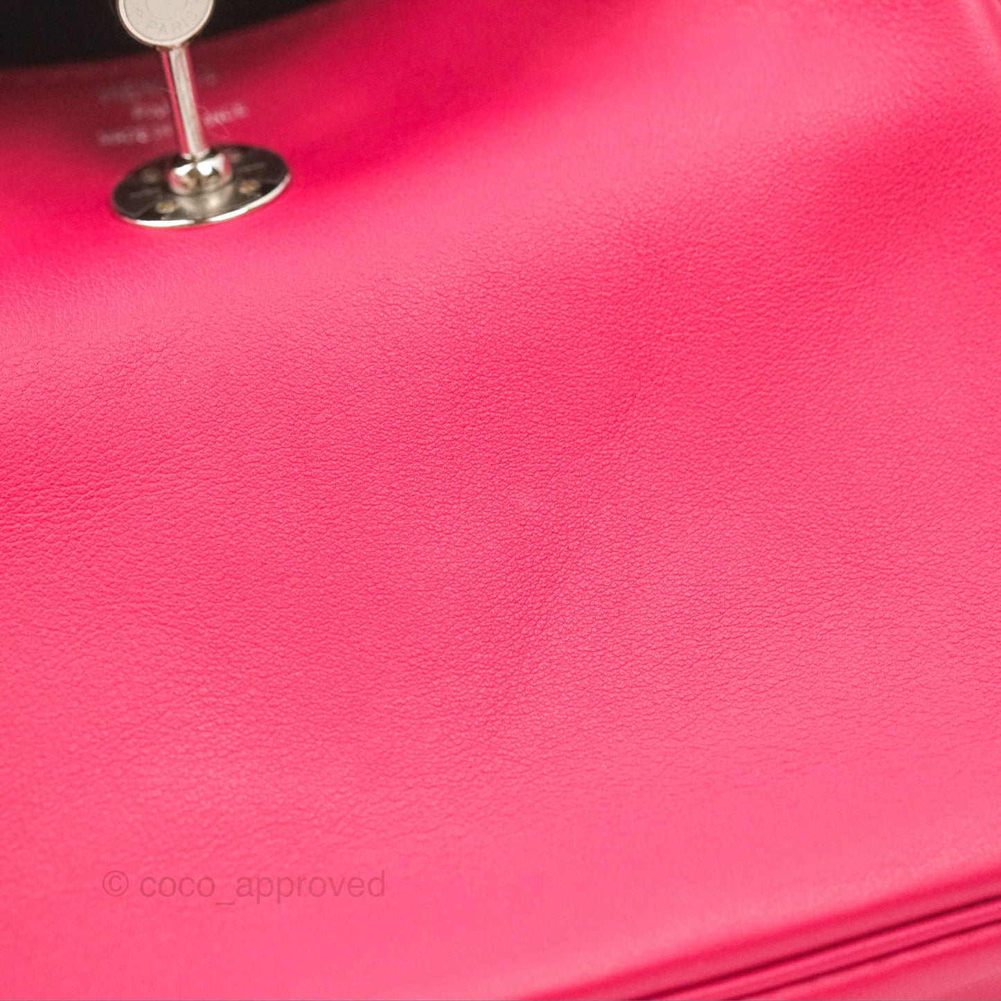 Hermès Mini Lindy 20 Framboise / Rouge Sellier Swift Palladium Hardware