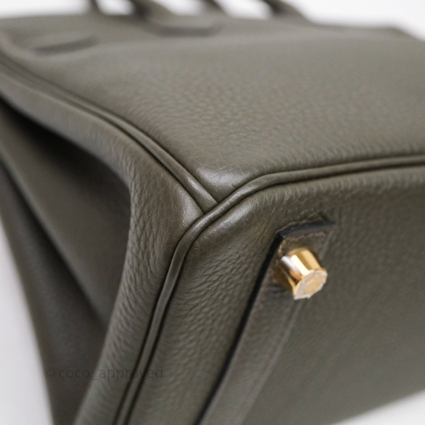 Hermès Birkin 25 Vert De Gris Togo Gold Hardware