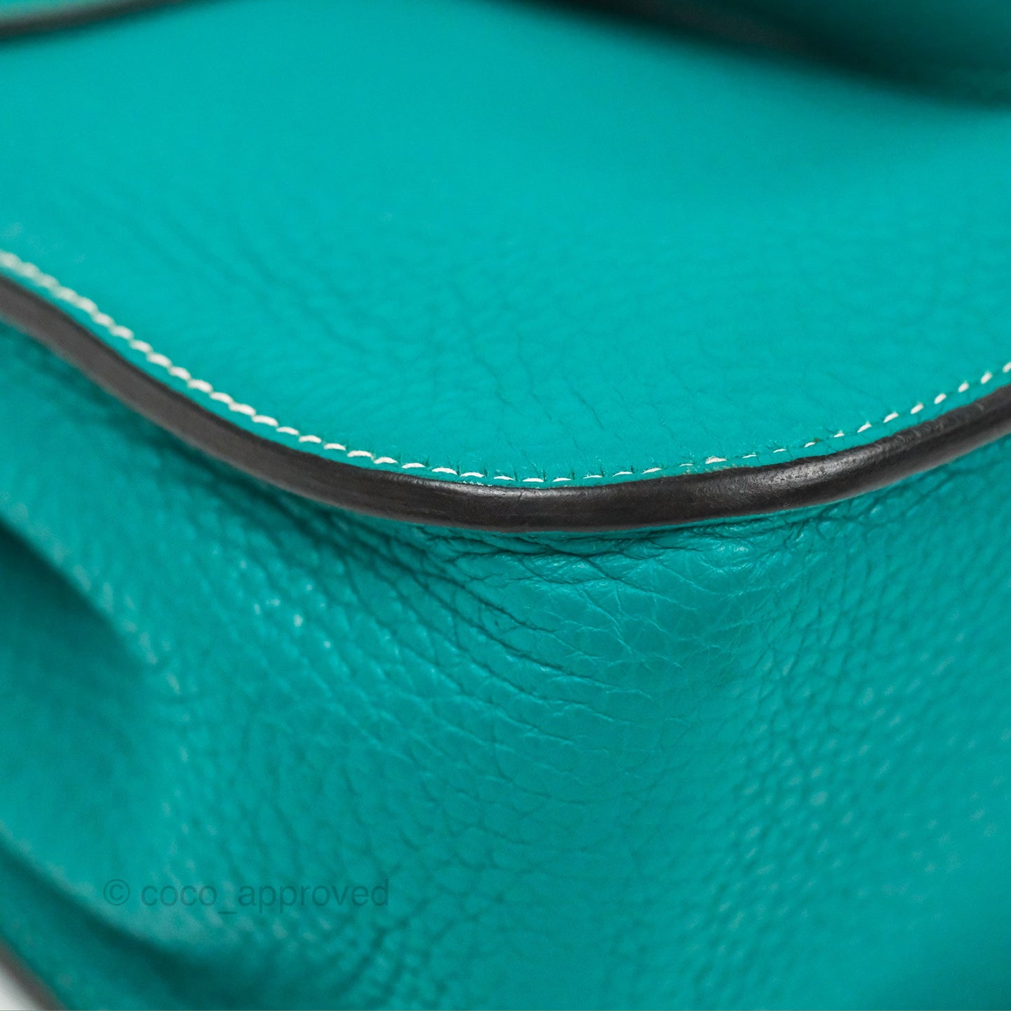 Hermès Halzan 31 Vert Verone Clemence Palladium Hardware