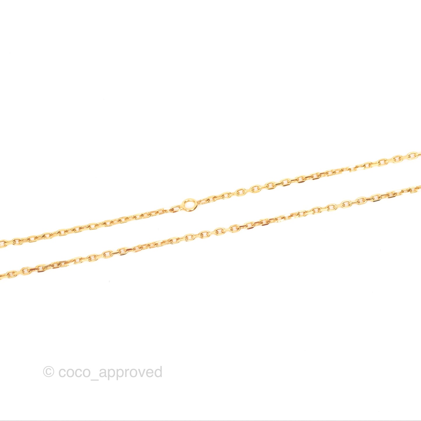 Hermès Swift As De Coeur Necklace Gold