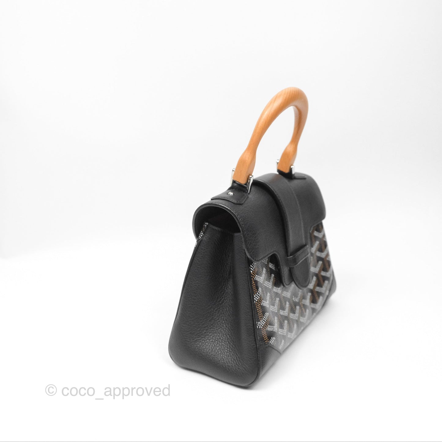 Goyard Saïgon Mini Bag Chevroches Calfskin Black