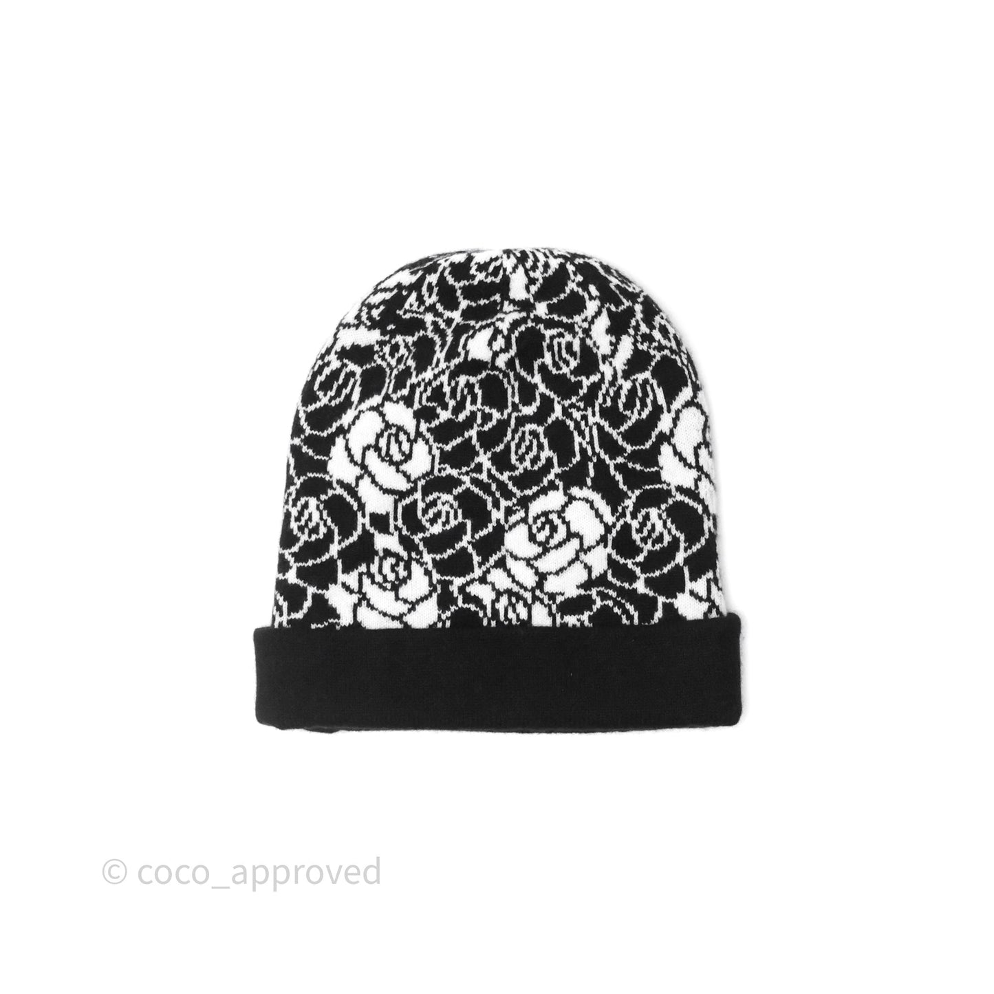 Chanel Cashmere Printed Knit Beanie