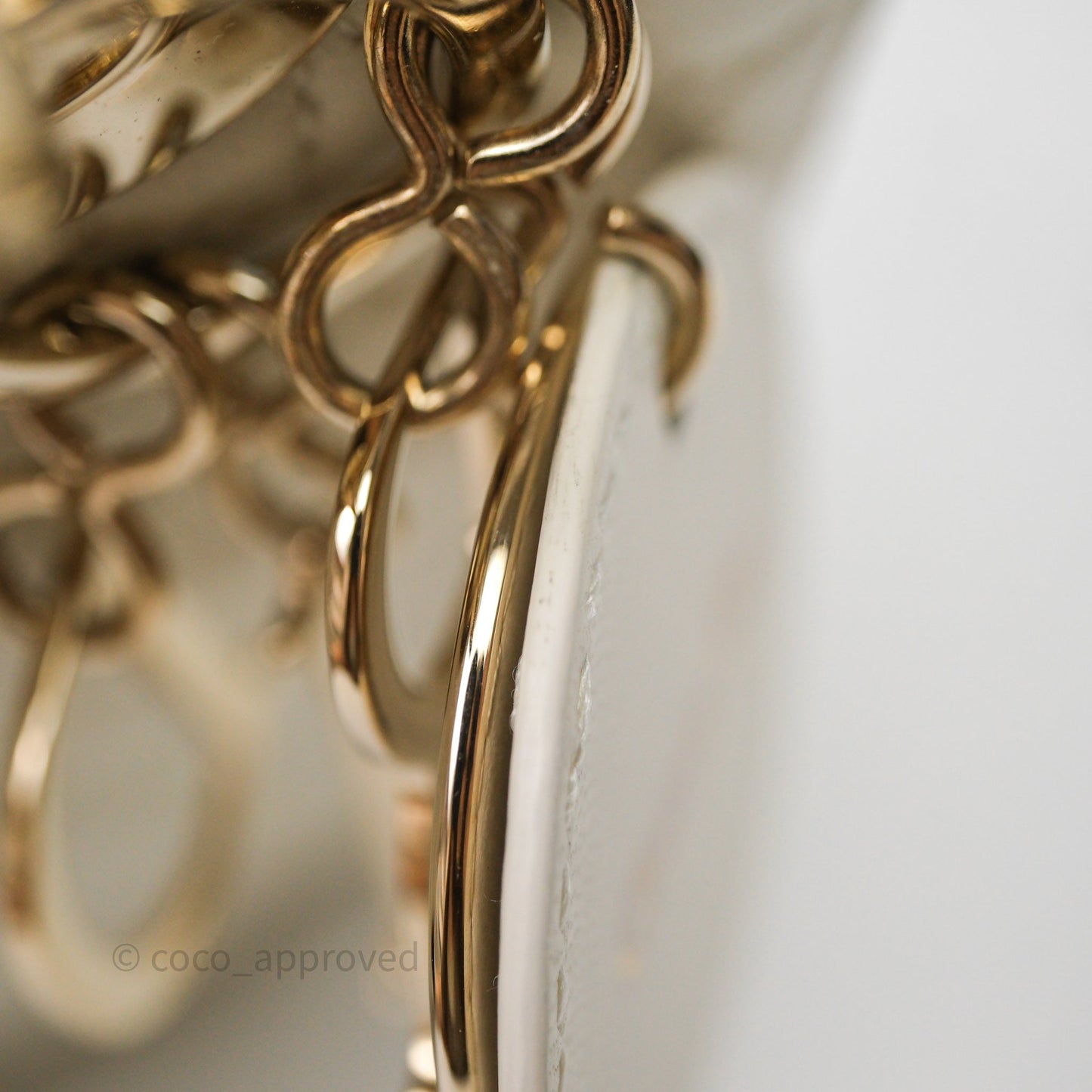 Christian Dior Small My ABCDior Lady Dior Bag White Cannage Lambskin Gold Hardware