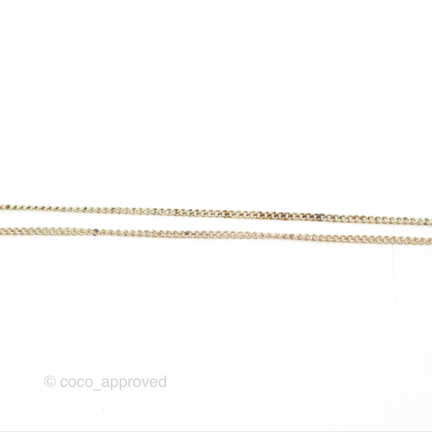 Chanel CC Sphere Locket Necklace Gold Tone 21S