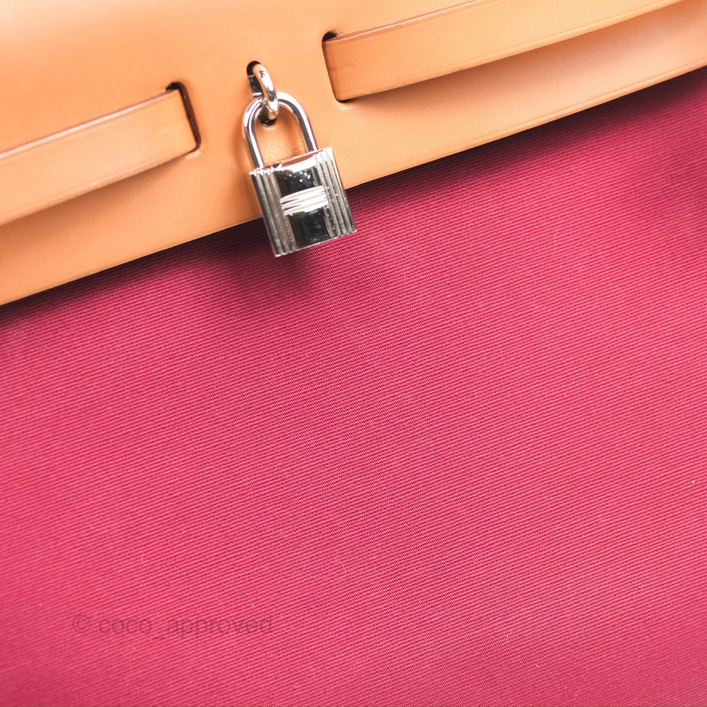 Hermès Herbag Zip 31 Retourne Rose Bubblegum Rubis Nature Canvas Palladium Hardware