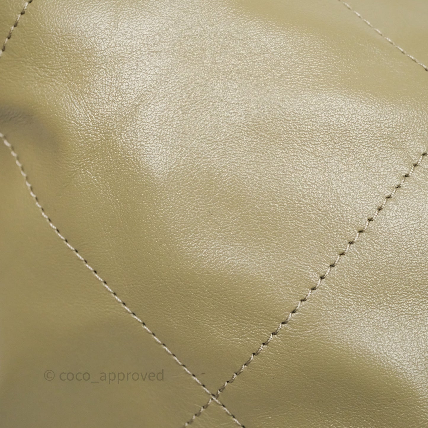 Chanel 22 Small Sage Green Shiny Calfskin Silver Hardware