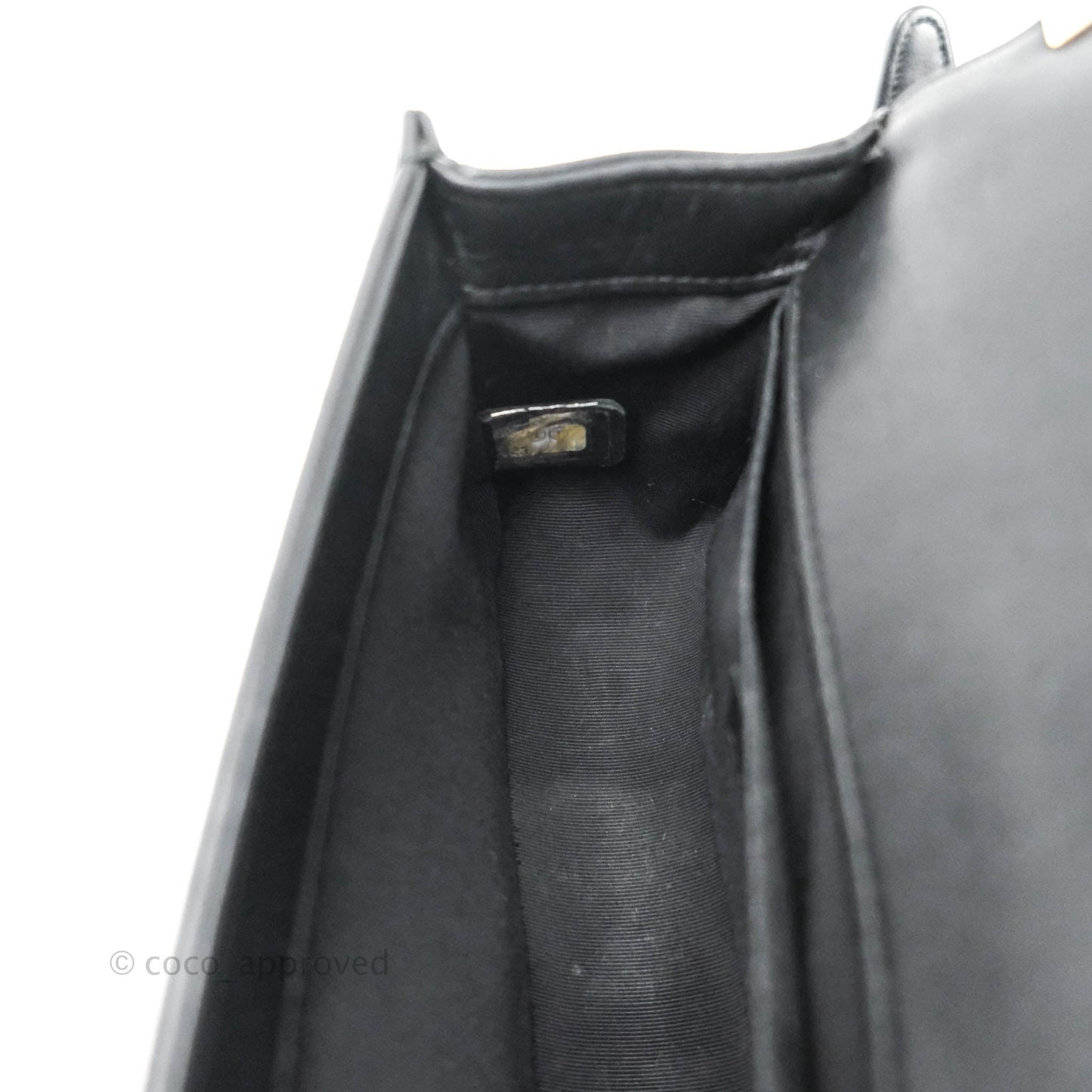 Chanel Small Boy Chevron Black Lambskin Gold Hardware