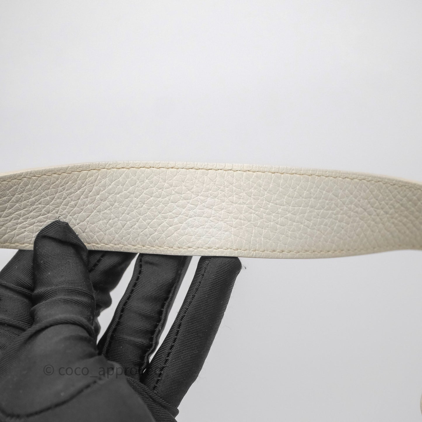 Hermès Lindy 30 White Clemence Palladium Hardware