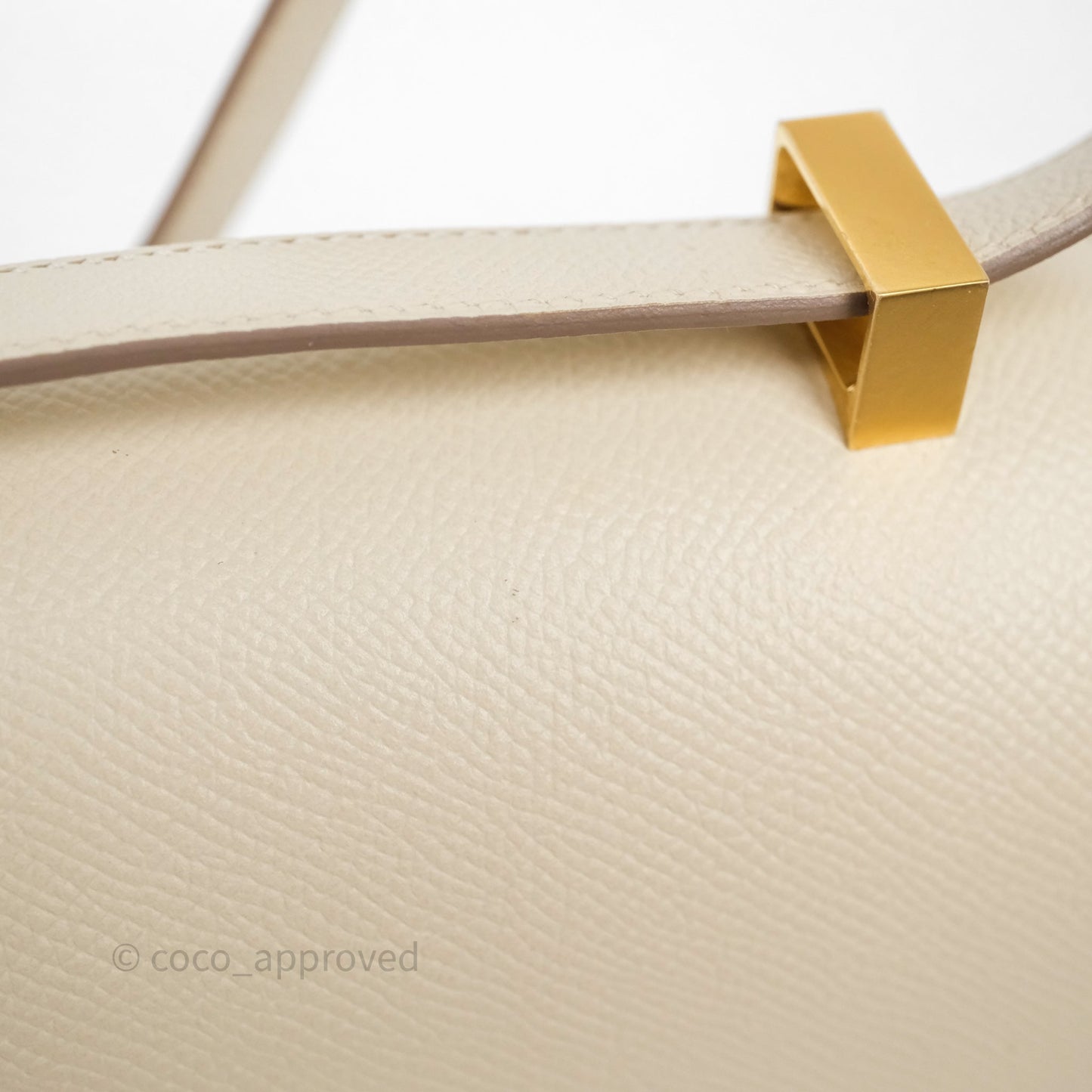 Hermès Constance 24 Craie 10 Epsom Gold Hardware
