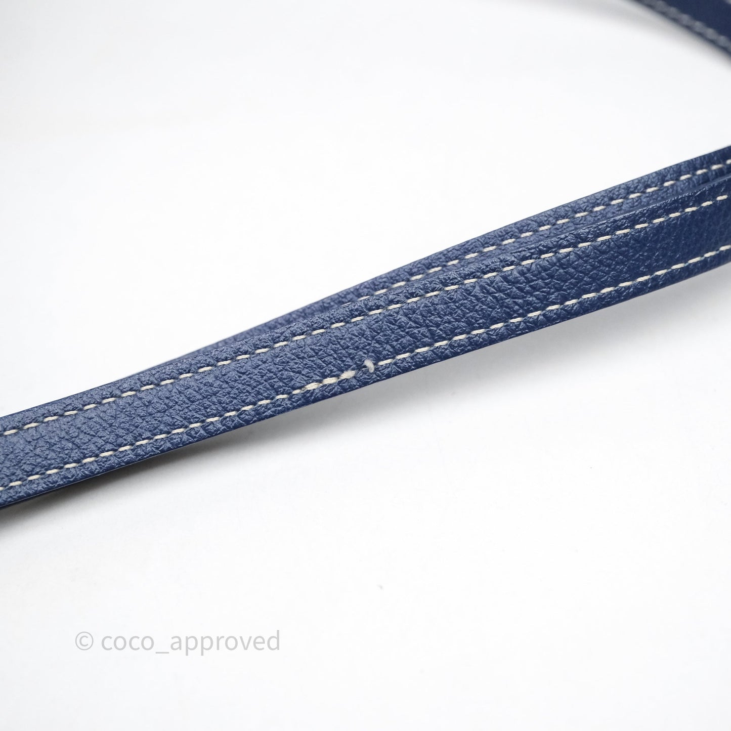 Goyard Saïgon Mini Bag Chevroches Calfskin Navy Silver Hardware