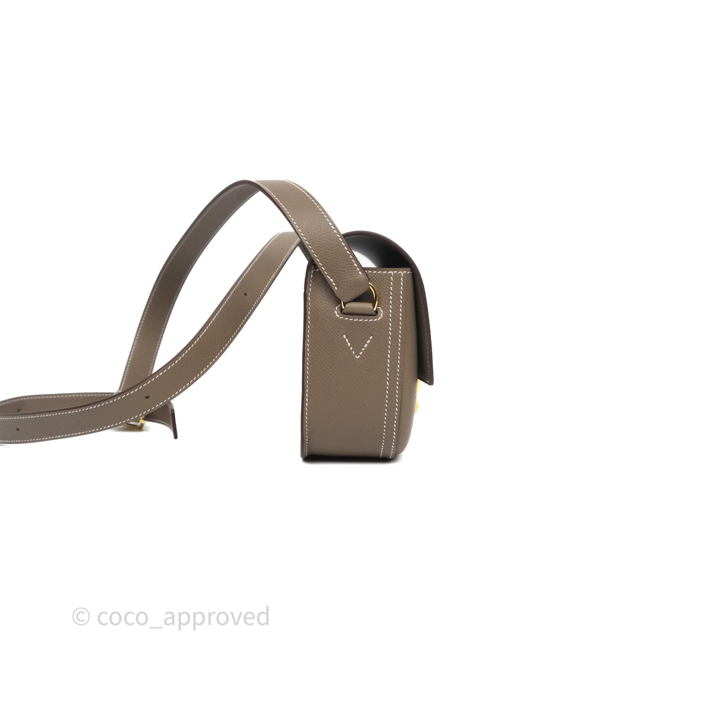 Hermès Della Cavalleria Elan Bag Etoupe Gold Hardware