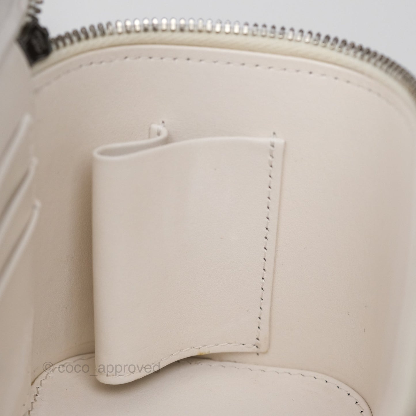 Chanel Crystals Top Handle Vanity Rectangular White Lambskin Gun Metal