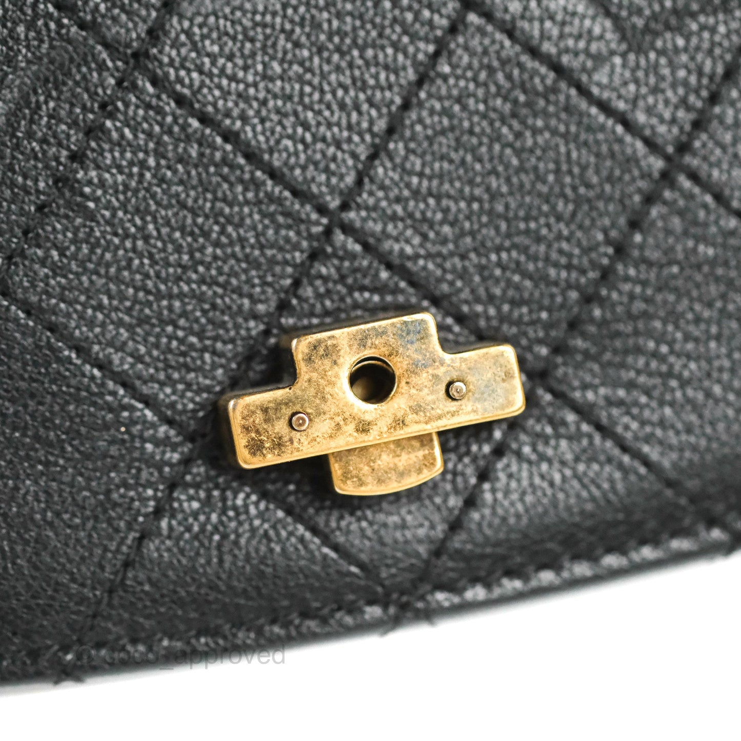 Chanel Small Coco Curve Flap Black Goatskin Antique Gold Hardware