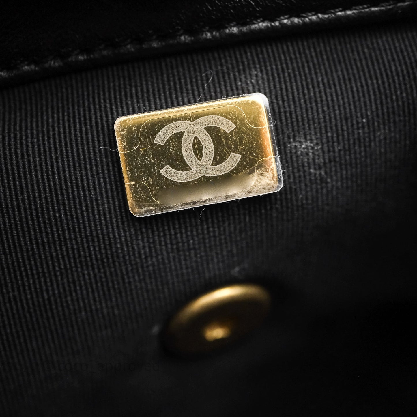 Chanel Backpack Black Calfskin Aged Gold Hardware