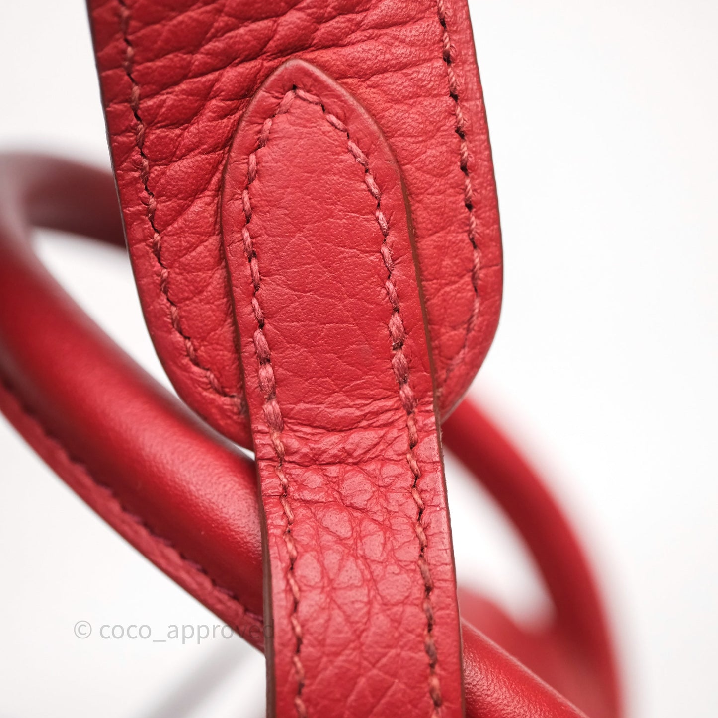 Hermès Lindy 30 Rouge Garance 54 Clemence Palladium Hardware