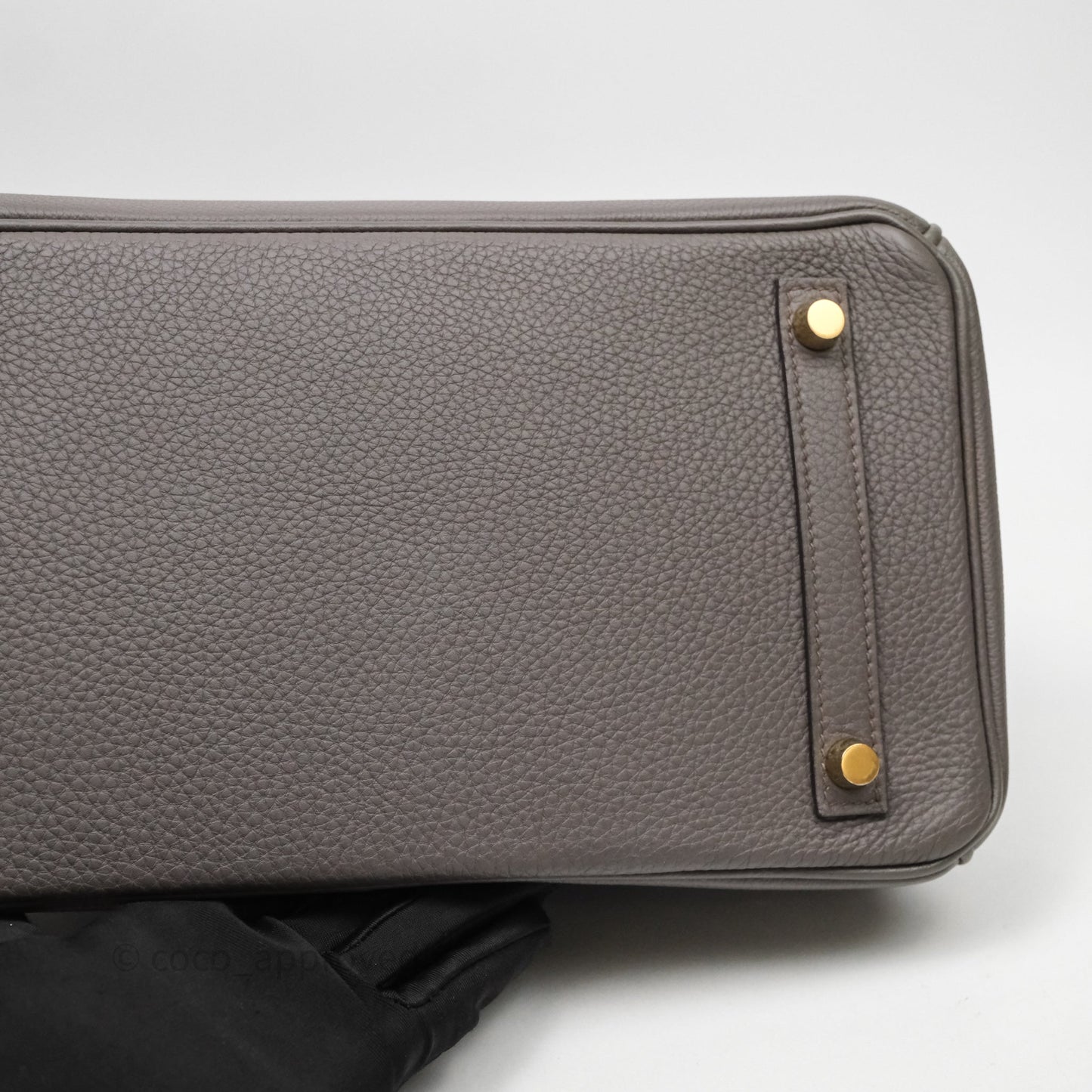 Hermès Birkin 30 Gris Asphalte Togo Gold Hardware