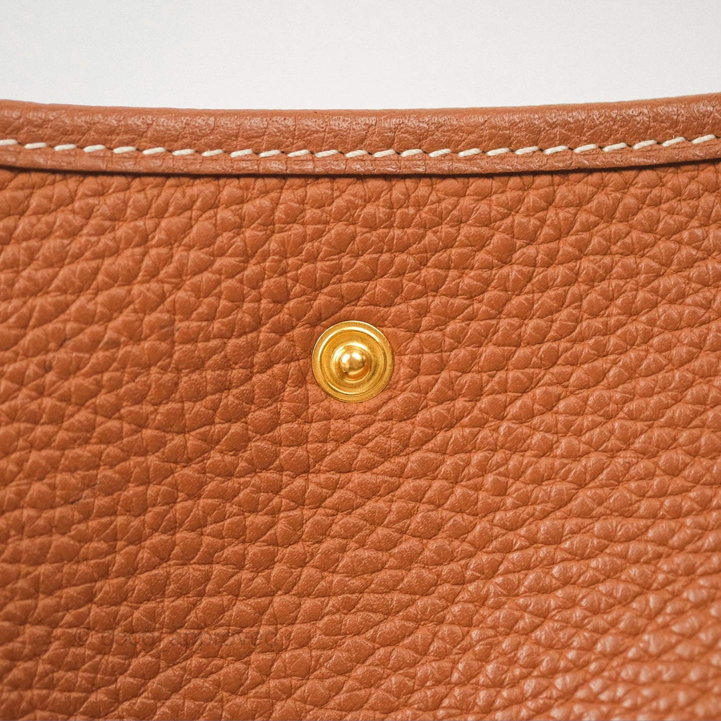 Hermès Mini Evelyne 16 Gold Clemence Gold Hardware