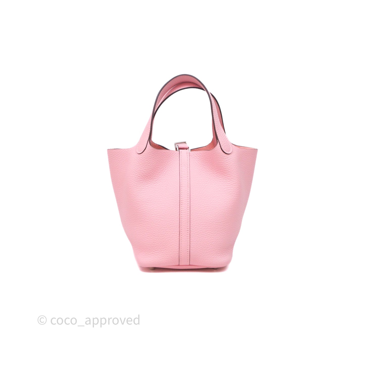 Hermès Picotin 18 Rose Sakura 3Q Clemence Palladium Hardware