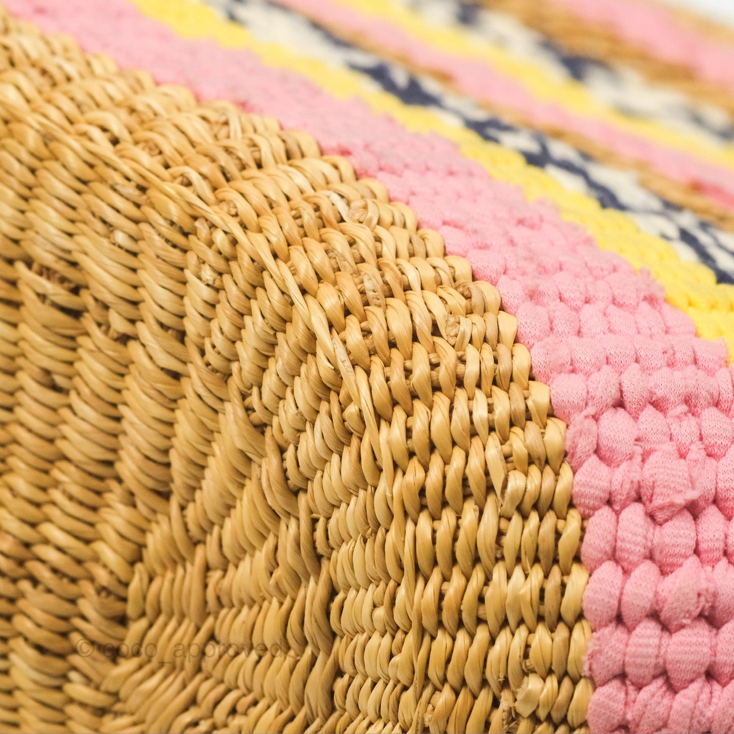 Loewe x Paula’s Ibiza Striped Raffia Basket Bag